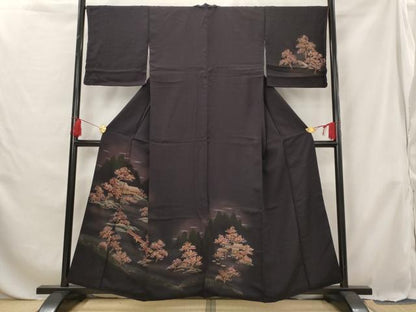 平和屋着物■訪問着 風景文 暈し染め 金彩 正絹 逸品 AABG6830st