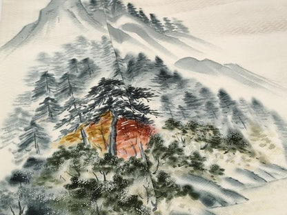平和屋着物■訪問着 樹林文 暈し染め 正絹 逸品 AABG6831st