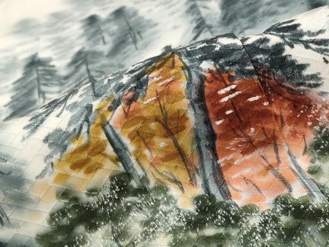 平和屋着物■訪問着 樹林文 暈し染め 正絹 逸品 AABG6831st