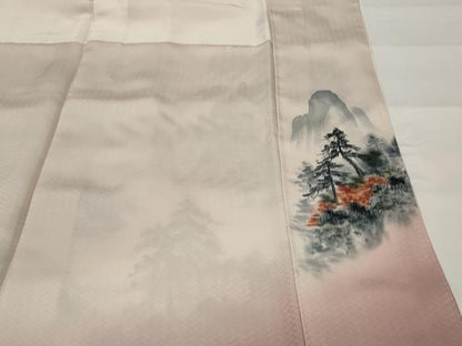 平和屋着物■訪問着 樹林文 暈し染め 正絹 逸品 AABG6831st