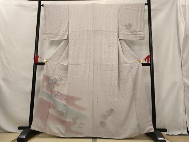 平和屋着物■訪問着 冊子花文 暈し染め 正絹 逸品 AABG6835st