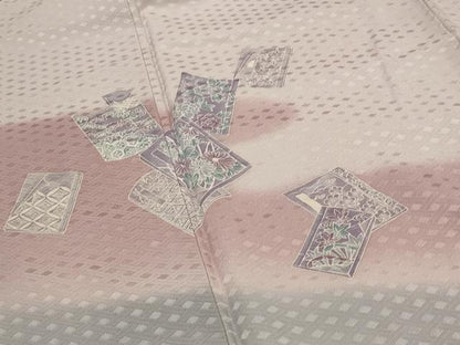 平和屋着物■訪問着 冊子花文 暈し染め 正絹 逸品 AABG6835st