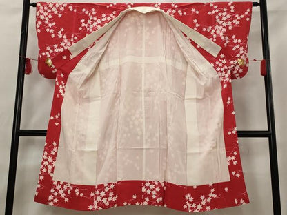 平和屋着物■長襦袢　袷　楓文　正絹　逸品　AABG6837st