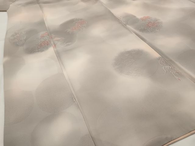 平和屋着物■上質な小紋 地紋起こし 花丸文 暈し染め 正絹 逸品 AABG6842st