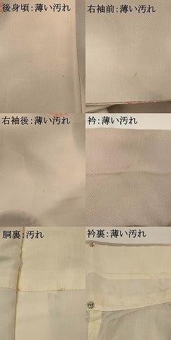 平和屋着物■上質な小紋 地紋起こし 花丸文 暈し染め 正絹 逸品 AABG6842st