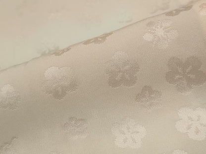平和屋着物■長襦袢　無双仕立て　舞花地紋　正絹　逸品　AABG6844st