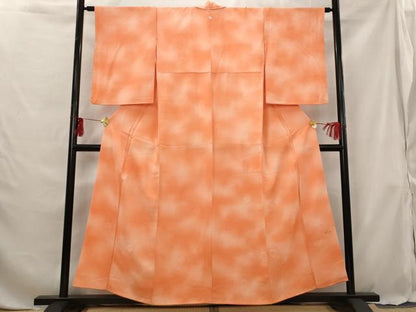 平和屋着物■上質な小紋 草花地紋 暈し染め 正絹 逸品 AABG6846st