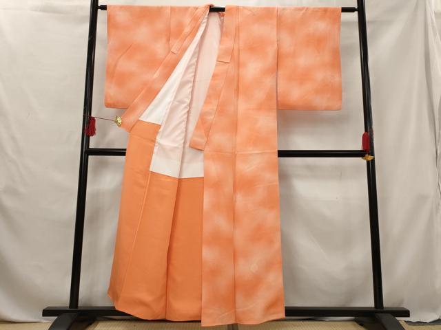 平和屋着物■上質な小紋 草花地紋 暈し染め 正絹 逸品 AABG6846st