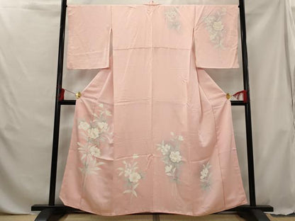 平和屋着物■訪問着 刺繍 草花文 暈し染め 正絹 逸品 AABG6851st