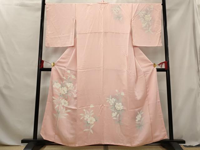 平和屋着物■訪問着 刺繍 草花文 暈し染め 正絹 逸品 AABG6851st