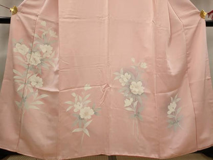 平和屋着物■訪問着 刺繍 草花文 暈し染め 正絹 逸品 AABG6851st
