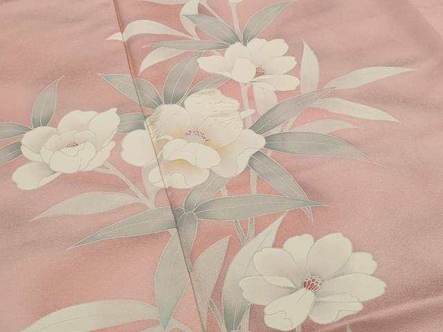 平和屋着物■訪問着 刺繍 草花文 暈し染め 正絹 逸品 AABG6851st