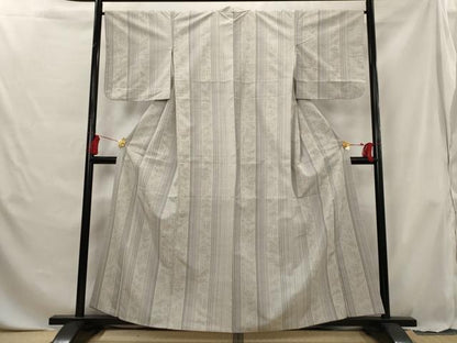 平和屋着物■上質な紬　花鳥間道　正絹　逸品　AABG6867st