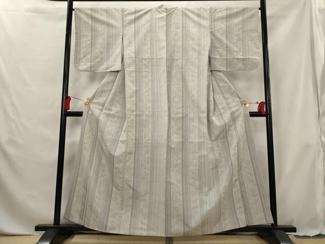 平和屋着物■上質な紬　花鳥間道　正絹　逸品　AABG6867st