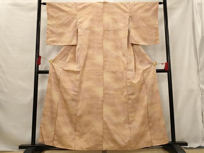 平和屋着物■小紋　青海波地紋　暈し染め　洗える着物　未使用　AABG6893st