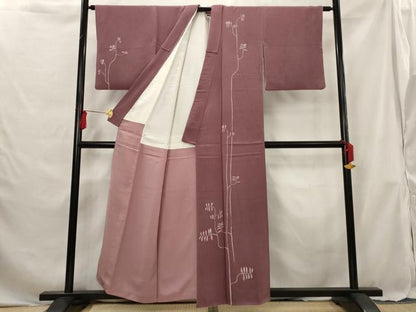 平和屋着物■訪問着 枝葉文 正絹 逸品 AABG6895st