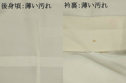 平和屋着物■長襦袢　無双仕立て　エ霞地紋　洗える着物　AABG6908st