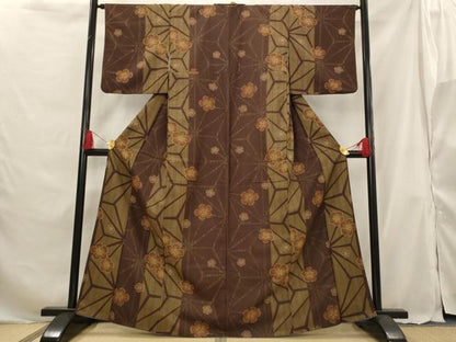 平和屋着物■小紋　舞花文　暈し染め　洗える着物　AABG6916st