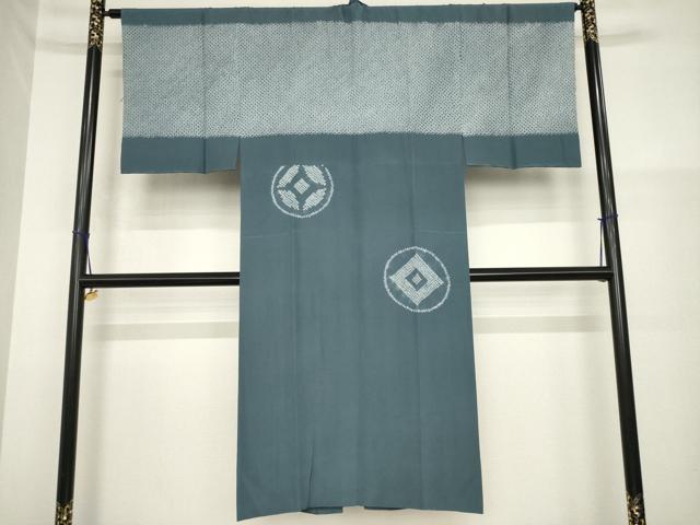 平和屋着物●男性　本場大島紬　アンサンブル　長襦袢(袷)セット　100亀甲　総詰め　正絹　逸品　AABG6921ck
