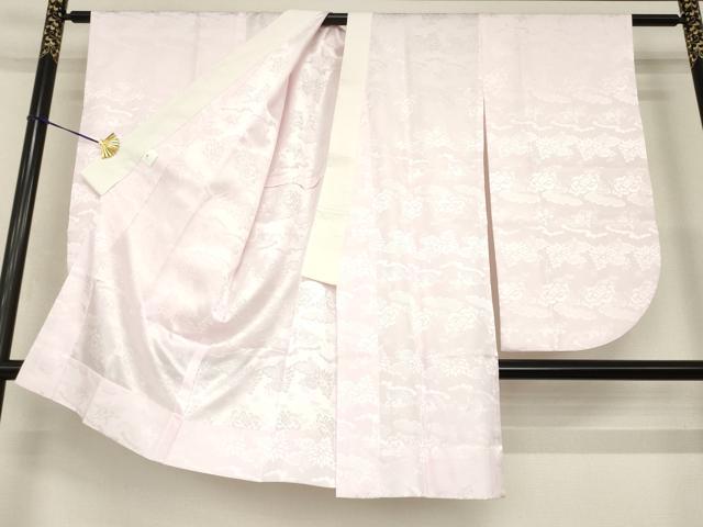 平和屋着物●小振袖用長襦袢　草花地紋　洗える着物　AABG6929ck