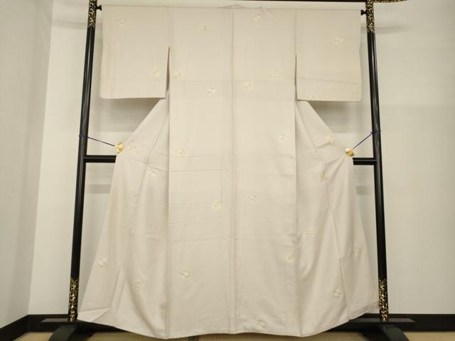平和屋着物●上質な小紋　花丸文　金彩　正絹　逸品　AABG6933ck