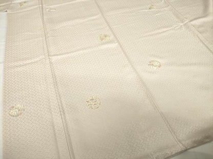 平和屋着物●上質な小紋　花丸文　金彩　正絹　逸品　AABG6933ck