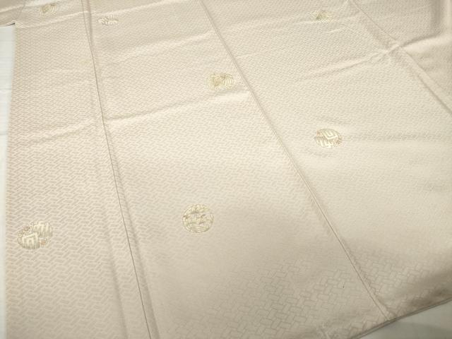 平和屋着物●上質な小紋　花丸文　金彩　正絹　逸品　AABG6933ck