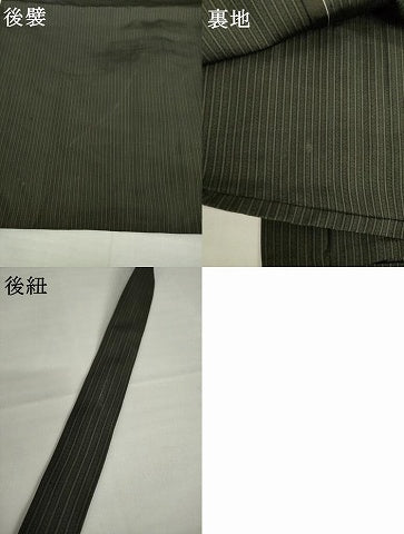 平和屋着物●男性　馬乗り袴　縞　三越扱い　正絹　逸品　AABG6934ck