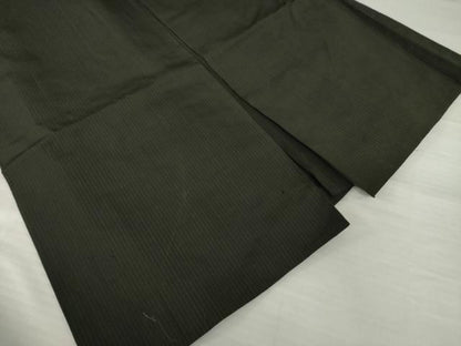 平和屋着物●男性　馬乗り袴　縞　三越扱い　正絹　逸品　AABG6934ck