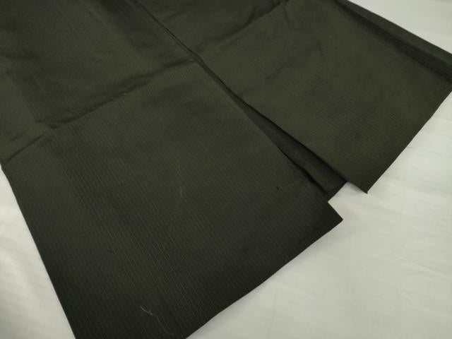 平和屋着物●男性　馬乗り袴　縞　三越扱い　正絹　逸品　AABG6934ck