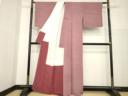 平和屋着物●江戸小紋　内田秀一　鮫小紋柄　正絹　逸品　AABG6938ck