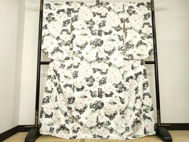 平和屋着物●小振袖　二尺袖　桜尽くし　金彩　洗える着物　AABG6946ck