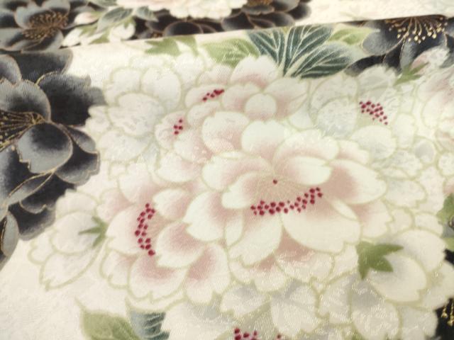 平和屋着物●小振袖　二尺袖　桜尽くし　金彩　洗える着物　AABG6946ck