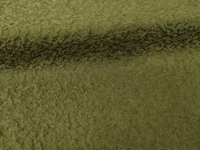 平和屋着物●上質な色無地　海松色　高島屋扱い　正絹　逸品　AABG6949ck