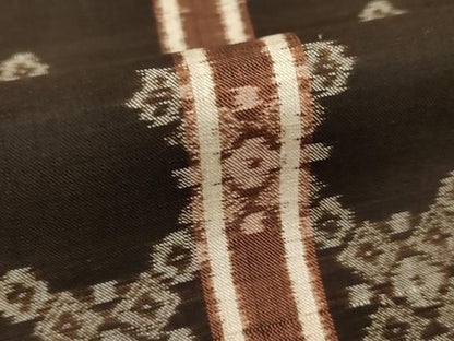 平和屋着物●上質な紬　縞　正絹　逸品　未使用　AABG6950ck
