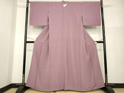 平和屋着物●上質な色無地　鴇浅葱色　正絹　逸品　未使用　AABG6951ck