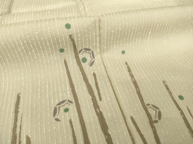 平和屋着物●訪問着　紬地　遠山文　暈し染め　正絹　逸品　AABG6953ck