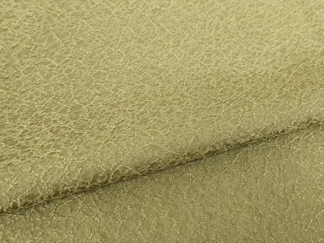 平和屋着物●上質な色無地　油色　正絹　逸品　AABG6958ck