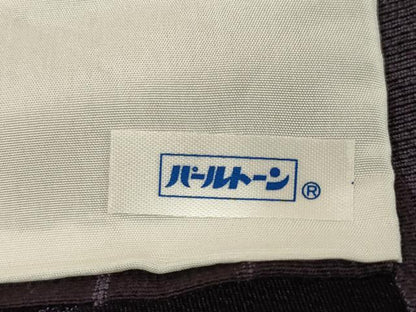 平和屋着物▽上質な小紋　単衣　よろけ縞　正絹　逸品　AABG6973ck
