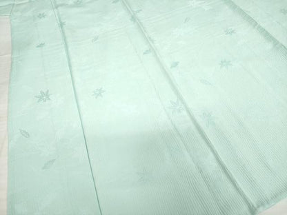 平和屋着物▽上質な色無地 単衣 錆青磁色 正絹 逸品 AABG6977ck