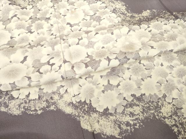 平和屋着物▽訪問着 単衣 刺繍 花尽くし 正絹 逸品 AABG6978ck