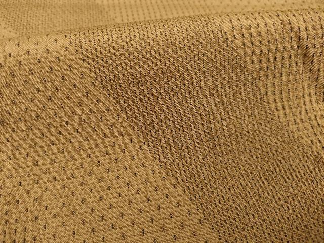 平和屋着物▽本塩沢 単衣 110亀甲 斜縞 正絹 逸品 AABG6985ck
