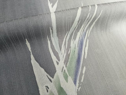 平和屋着物▽上質な小紋 単衣 幾何学間道 暈し染め 正絹 逸品 AABG6988ck