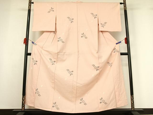 平和屋着物▽上質な紬 単衣 辻が花 正絹 逸品 AABG7005jh