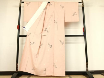平和屋着物▽上質な紬 単衣 辻が花 正絹 逸品 AABG7005jh