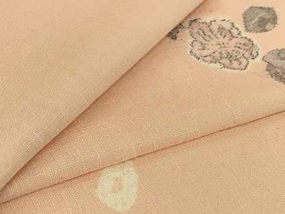 平和屋着物▽上質な紬 単衣 辻が花 正絹 逸品 AABG7005jh