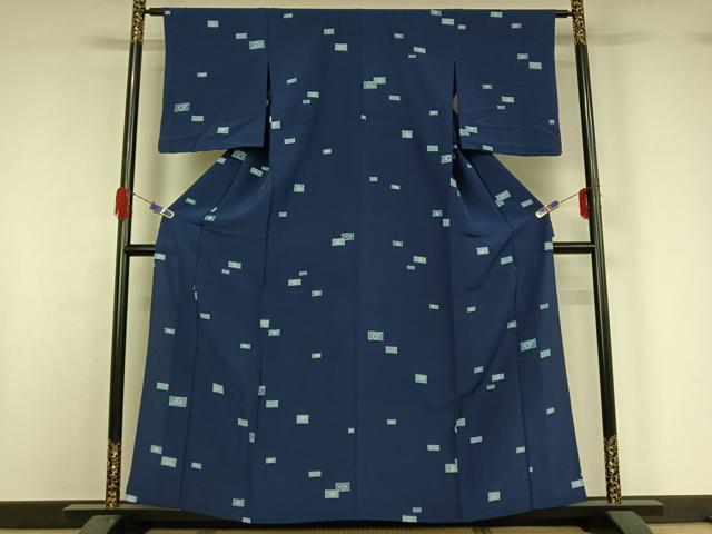 平和屋着物▽上質な小紋 単衣 宝づくし 正絹 逸品 AABG7015jh