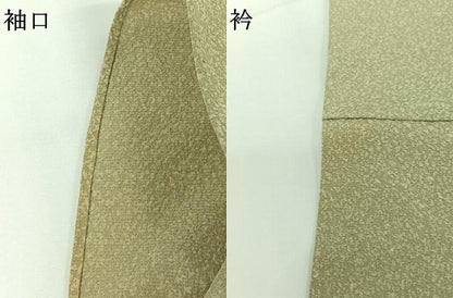 平和屋着物▽上質な小紋 単衣 霞文 正絹 逸品 AABG7016jh