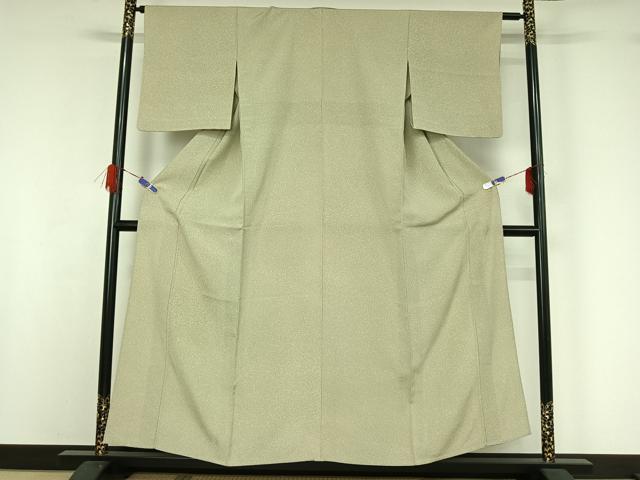 平和屋着物▽上質な小紋 単衣 霞文 正絹 逸品 AABG7016jh