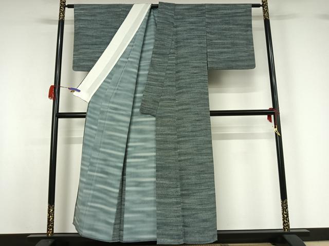 平和屋着物▽上質な小紋 単衣 霞文 正絹 逸品 AABG7024jh